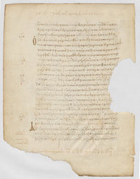 Fragment in Greek from the Gospel of Matthew (back)